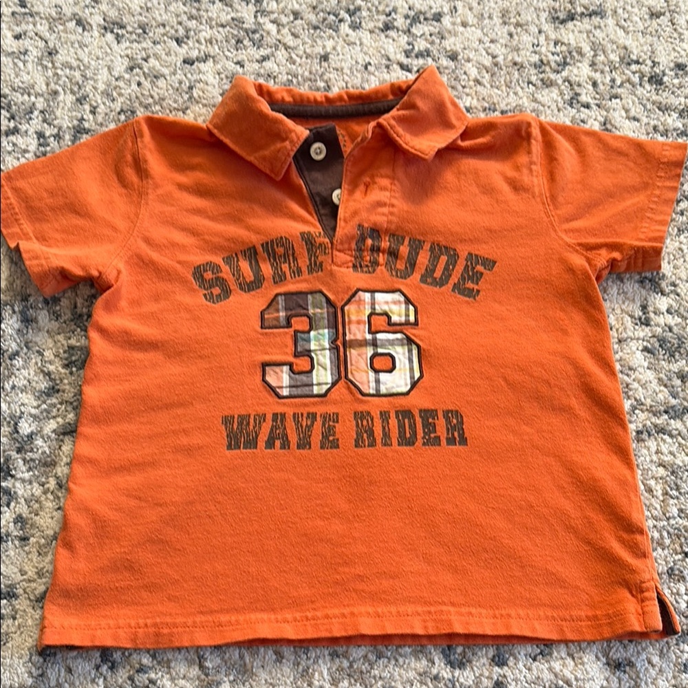 Carter's Orange Surf Ride Polo Shirt